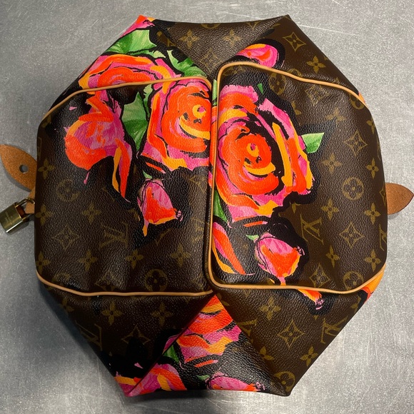 LOUIS VUITTON MONOGRAM ROSES SPEEDY 30 HANDBAG (2008) - Picture 2 of 16